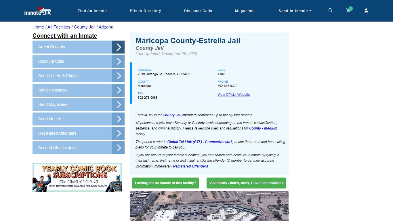 Maricopa County-Estrella Jail - Inmate Locator - Phoenix, AZ