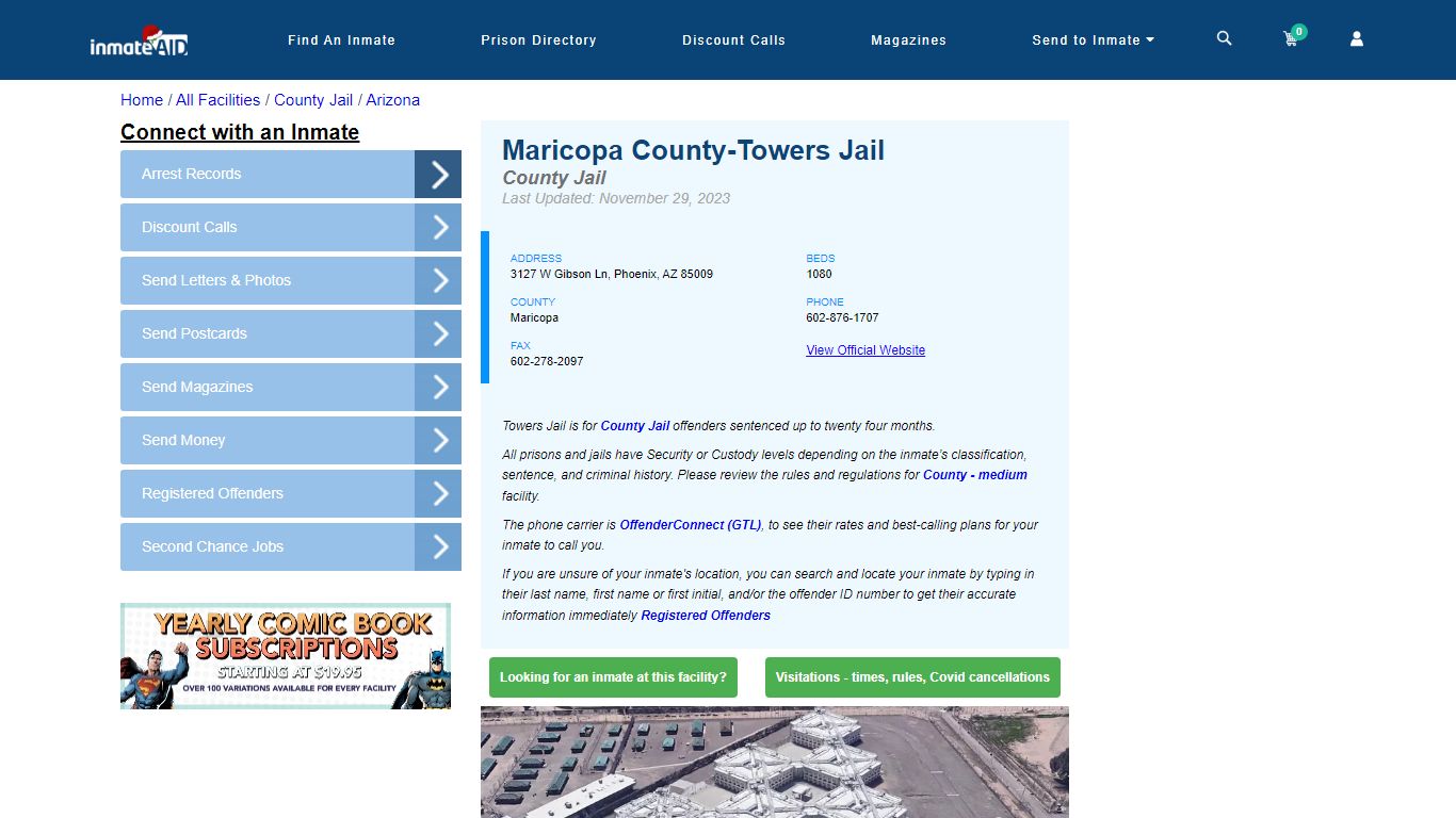 Maricopa County-Towers Jail - Inmate Locator - Phoenix, AZ